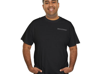 WD Classic Fit "WD BOY" T-Shirt: Medium weight (5.3  oz/yd² material) - Gray Text Logo - Shirt brand: Gildan 5000