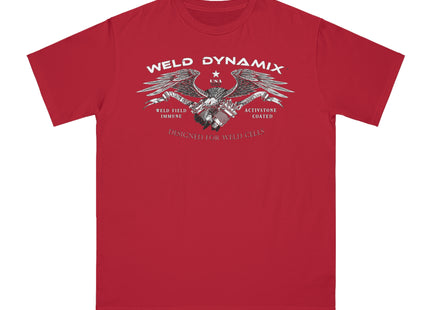 WD Regular fit T-Shirt: Medium weight (5.5  oz/yd² material) - WD Eagle Front, Flexlinc Back - Shirt brand: Econsious EC1000