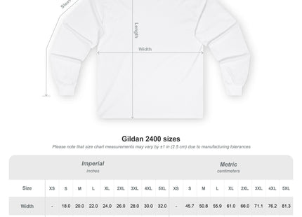 Copy of Classic Fit Ultra Cotton Long Sleeve Tee - Shirt Brand: Gildan 2400