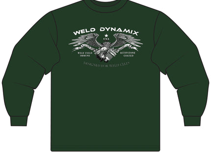 WD Classic Fit Long Sleeve T-Shirt - Gildan 5400 Heavy Cotton - WD Sensor Fron, White WD Back