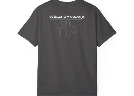 WD Relaxed fit T-Shirt: Medium-heavy weight (6.1  oz/yd² material) - WD Eagle 8-2025 Design Front, Flexlinc Back - Shirt brand: Comfort Colors 1717