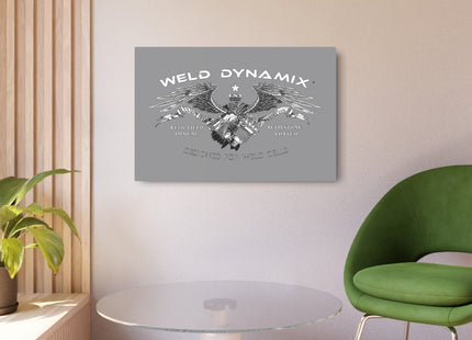 WD Eagle Aluminum Sign - Gray Background