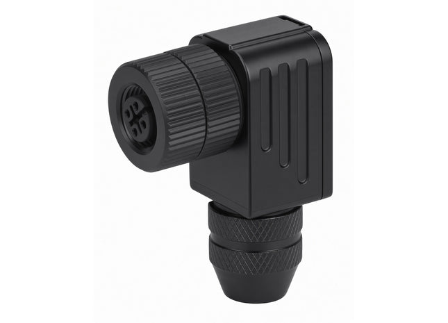#WCA-1204-F9AH  M12 4-Pin Female 90 Field Attachable Connector