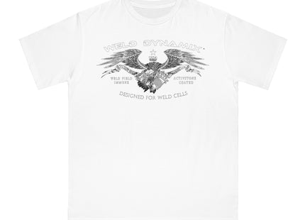 WD Regular fit T-Shirt: Medium weight (5.5  oz/yd² material) - WD Eagle Front, Flexlinc Back - Shirt brand: Econsious EC1000