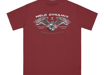 WD Regular fit T-Shirt: Medium weight (5.5  oz/yd² material) - WD Eagle Front, Flexlinc Back - Shirt brand: Econsious EC1000