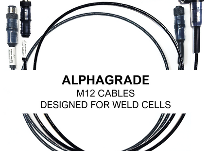 #WCC-XXXX-T5MF-A ALPHAGRADE Universal Weld Immune Cable 0.3m to 20m Length - 5 Pin M Straight/F Straight - Shielded