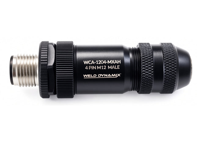 #WCA-1204-MXAH  M12 4-Pin Male Straight Field Attachable Connector