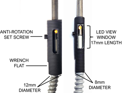 #WMT-0508-FXXH - M5x0.5m Threaded Adapter to M8x1 OD
