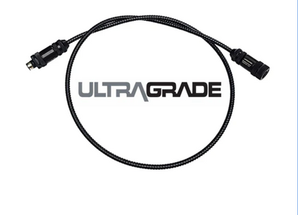 #WCC-0054-F4MF-U M12 4-Pin ULTRAGRADE Armored Stainless FLEXLINC Cable - Male Straight to Female Straight - 54" Length