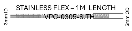 #VPG-0305-SJTH  3mm ID  Stainless Flex - 1m length