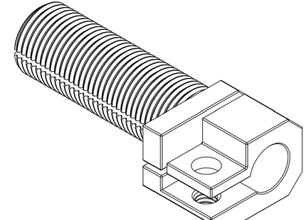 #WMT-0812-FXLA 8mm-to-12mm MOUNTING ADAPTER - LONG