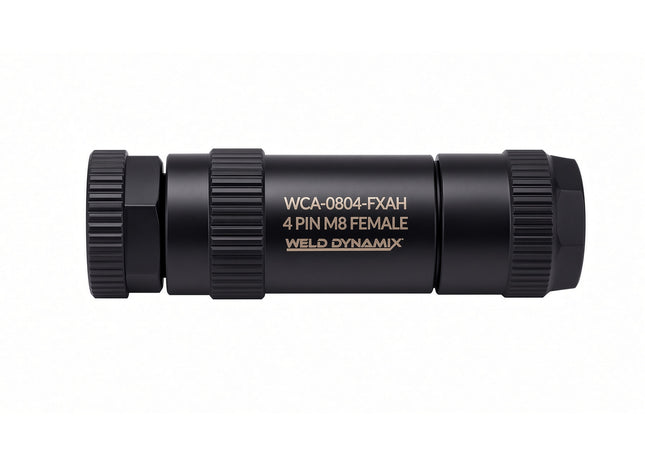 #WCA-0804-FXAH  M8 4-Pin Female Straight Field Attachable Connector - WELD RESISTANT